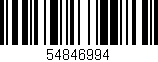 Código de barras (EAN, GTIN, SKU, ISBN): '54846994'