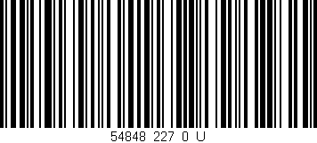 Código de barras (EAN, GTIN, SKU, ISBN): '54848_227_0_U'