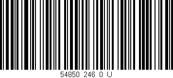 Código de barras (EAN, GTIN, SKU, ISBN): '54850_246_0_U'