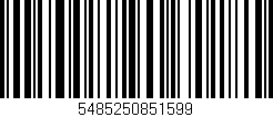 Código de barras (EAN, GTIN, SKU, ISBN): '5485250851599'