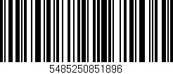 Código de barras (EAN, GTIN, SKU, ISBN): '5485250851896'