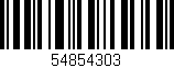 Código de barras (EAN, GTIN, SKU, ISBN): '54854303'