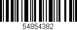 Código de barras (EAN, GTIN, SKU, ISBN): '54854382'