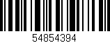 Código de barras (EAN, GTIN, SKU, ISBN): '54854394'