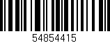 Código de barras (EAN, GTIN, SKU, ISBN): '54854415'