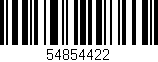 Código de barras (EAN, GTIN, SKU, ISBN): '54854422'