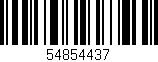 Código de barras (EAN, GTIN, SKU, ISBN): '54854437'