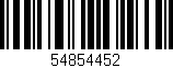 Código de barras (EAN, GTIN, SKU, ISBN): '54854452'