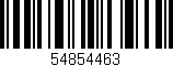 Código de barras (EAN, GTIN, SKU, ISBN): '54854463'