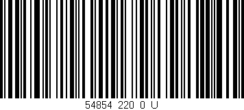 Código de barras (EAN, GTIN, SKU, ISBN): '54854_220_0_U'
