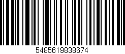 Código de barras (EAN, GTIN, SKU, ISBN): '5485619838674'