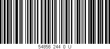 Código de barras (EAN, GTIN, SKU, ISBN): '54856_244_0_U'