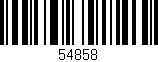 Código de barras (EAN, GTIN, SKU, ISBN): '54858'
