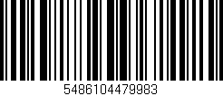 Código de barras (EAN, GTIN, SKU, ISBN): '5486104479983'