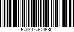 Código de barras (EAN, GTIN, SKU, ISBN): '5486374648560'