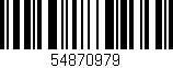Código de barras (EAN, GTIN, SKU, ISBN): '54870979'