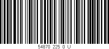 Código de barras (EAN, GTIN, SKU, ISBN): '54870_225_0_U'