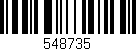 Código de barras (EAN, GTIN, SKU, ISBN): '548735'