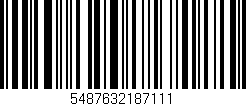 Código de barras (EAN, GTIN, SKU, ISBN): '5487632187111'