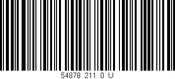 Código de barras (EAN, GTIN, SKU, ISBN): '54878_211_0_U'