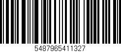 Código de barras (EAN, GTIN, SKU, ISBN): '5487965411327'