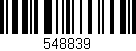 Código de barras (EAN, GTIN, SKU, ISBN): '548839'