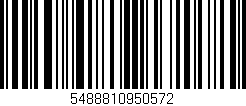 Código de barras (EAN, GTIN, SKU, ISBN): '5488810950572'