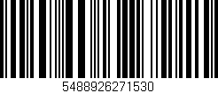 Código de barras (EAN, GTIN, SKU, ISBN): '5488926271530'
