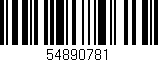 Código de barras (EAN, GTIN, SKU, ISBN): '54890781'