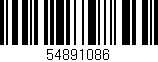 Código de barras (EAN, GTIN, SKU, ISBN): '54891086'