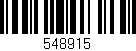 Código de barras (EAN, GTIN, SKU, ISBN): '548915'