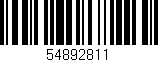 Código de barras (EAN, GTIN, SKU, ISBN): '54892811'