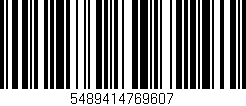 Código de barras (EAN, GTIN, SKU, ISBN): '5489414769607'