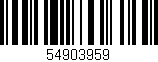 Código de barras (EAN, GTIN, SKU, ISBN): '54903959'