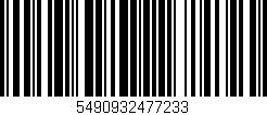 Código de barras (EAN, GTIN, SKU, ISBN): '5490932477233'