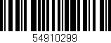 Código de barras (EAN, GTIN, SKU, ISBN): '54910299'