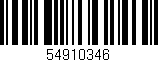 Código de barras (EAN, GTIN, SKU, ISBN): '54910346'