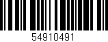 Código de barras (EAN, GTIN, SKU, ISBN): '54910491'