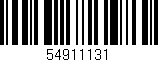 Código de barras (EAN, GTIN, SKU, ISBN): '54911131'