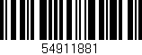 Código de barras (EAN, GTIN, SKU, ISBN): '54911881'