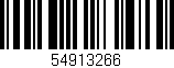 Código de barras (EAN, GTIN, SKU, ISBN): '54913266'