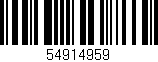 Código de barras (EAN, GTIN, SKU, ISBN): '54914959'