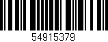 Código de barras (EAN, GTIN, SKU, ISBN): '54915379'