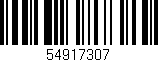 Código de barras (EAN, GTIN, SKU, ISBN): '54917307'
