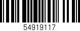 Código de barras (EAN, GTIN, SKU, ISBN): '54919117'