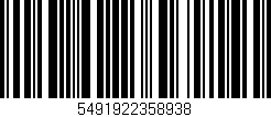Código de barras (EAN, GTIN, SKU, ISBN): '5491922358938'
