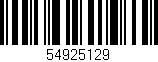 Código de barras (EAN, GTIN, SKU, ISBN): '54925129'