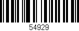 Código de barras (EAN, GTIN, SKU, ISBN): '54929'