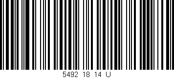 Código de barras (EAN, GTIN, SKU, ISBN): '5492_18_14_U'