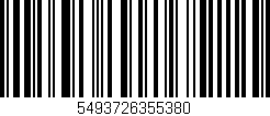 Código de barras (EAN, GTIN, SKU, ISBN): '5493726355380'